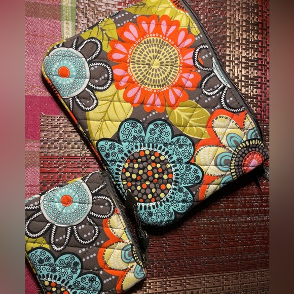 Vera Bradley Bags Vera Bradley Zipper Cosmetic Wallet Bag Pouch